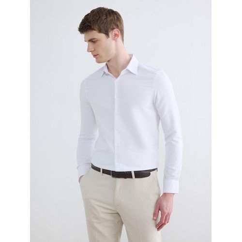 Slim Fit Dobby Men's Basic Shirt