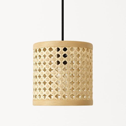 Mushkah Lighting Natural Wicker Ceiling Lamp-