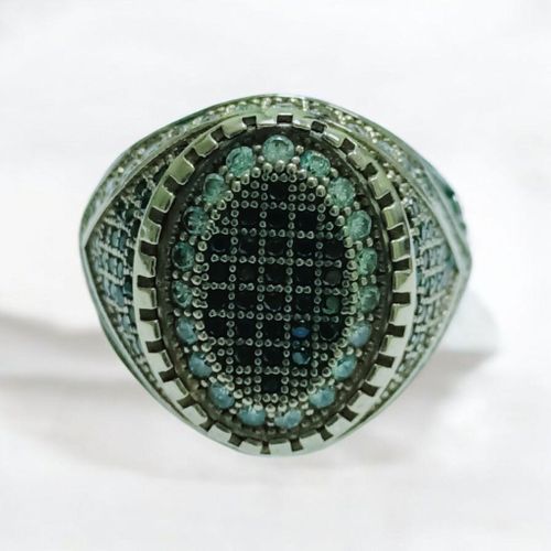 خاتم رجالي فضه ايطالي عيار 925