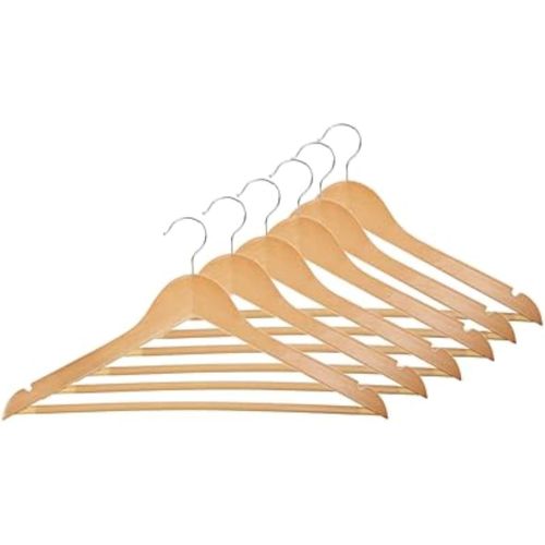 Wooden Clothes Hangers 6 Pcs One Size