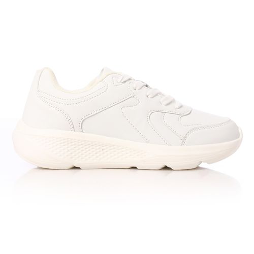 Women Mix Chunky Sole Sneakers - White