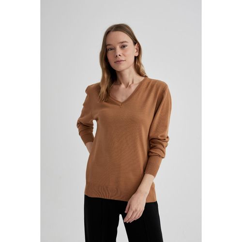 Regular Fit Knitwear Pullover - Camel