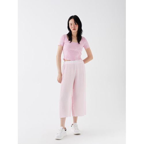 Elasticated Waist Loose Fit Women's Capri