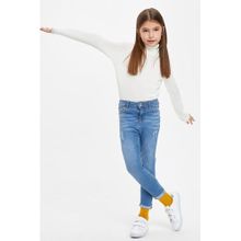 Girl Blue Skinny Fit Trousers