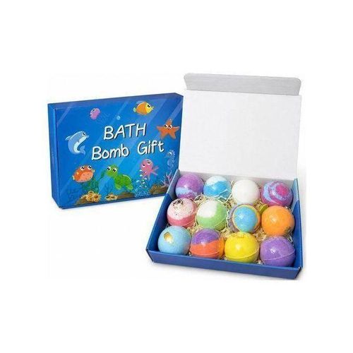 Kids Fizzy Bath Bombs with Mermaid Surprise Toys Inside – 2 Colorful Foaming Bath Bombs for Moisturizing & Fragrant Bath Time