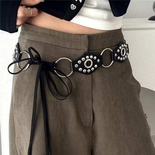 Brown Faux Leather Women's Belt