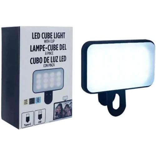 Ring Light Selfie for Mobile Phone Rechargeable LED Camera Light for Video Shooting, Laptop Lamp for Video Conferencing (White Light 3 Levels