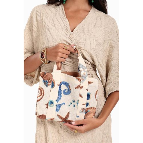 Mini Seashell Beach Tote Bag