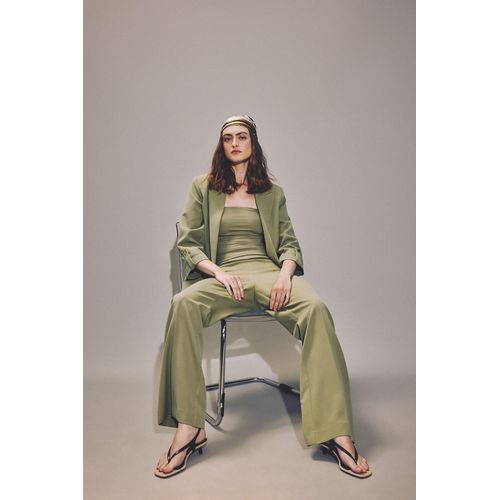 Flare Ornamental Pocket Trousers