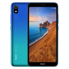 Redmi 7A موبايل ثنائي الشريحة 5.45 بوصة 32جيجا/2 جيجا - أزرق + مكبر صوت بلوتوث
