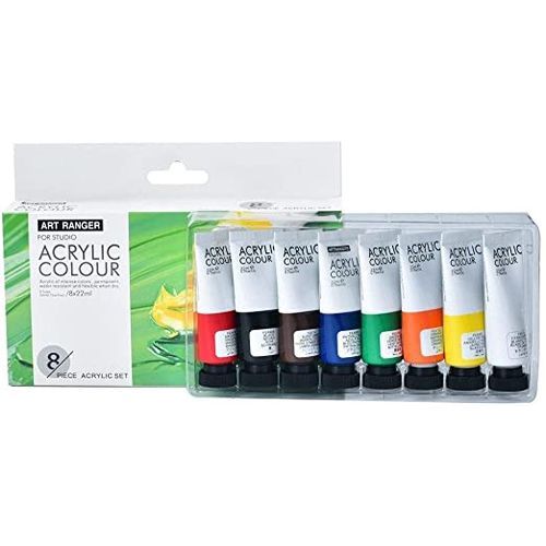 Acrylic Colors - Set of 8 Tubes 22 ML
