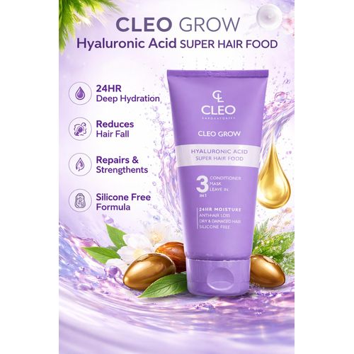 CLEO GROW Hyaluronic Acid Hair Mask 3-in-1 Conditioner Mask Leave-in