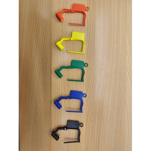 Plastic Security Lock Self-Locking Tamper Proof (Crush Lock, 5 Count) Multicolroed