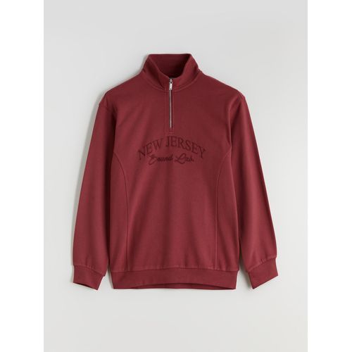 Funnel Neck Printed Men's Sweatshirt