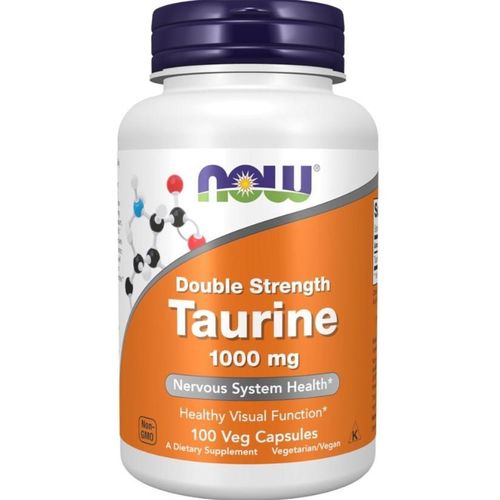 Taurine 1000mg Supports Cardiovascular Health, Nervous System Function, and Muscle Performance, Helping To Maintain Healthy Energy Levels and Overall Well-Being100 Veg Caps