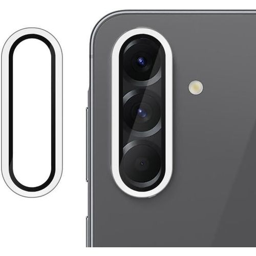 Glass Camera Lens Frame Protector Compatible For Samsung A26 - Silver