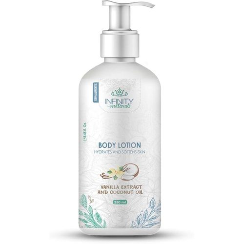 Infinity Naturals Body Lotion Vanilla Extract and Coconut Oil 250 ml