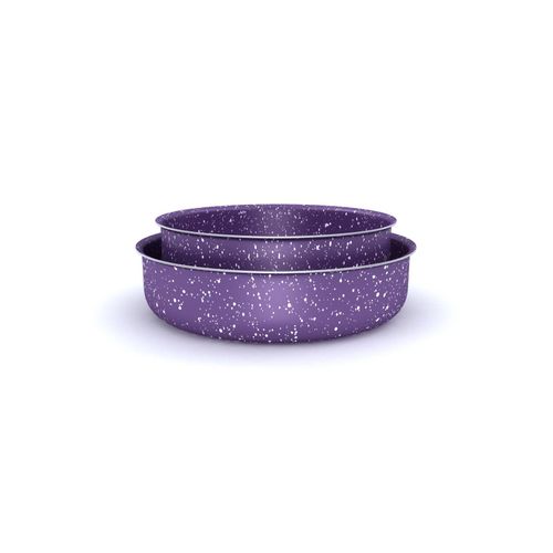 LAPIS Granite Oven Trays Set Purple size 24 - 28 cm