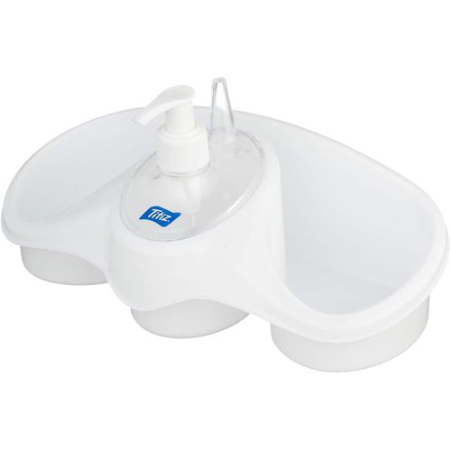 Titiz Plastic Liquid Soap Dispenser Bottle - White