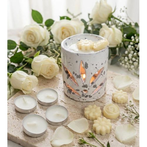 High concentrated white Rose melted wax set