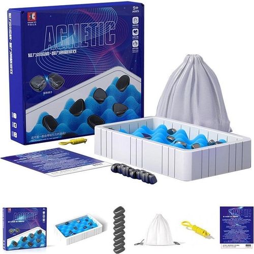 Magnetic Chess Board - Battle Chess with Magnetic, Pack of 20 Chess Game Magnetic, Travel Chess Magnetic, Puzzle Checkers Game, Portable Chessboard Party for Family Reunions