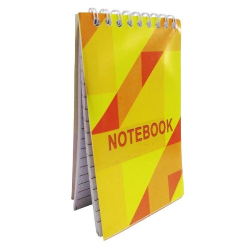 Spiral-Bound Lined Mini Notepad, 160 Sheets, Notebook Design, Coated Cover, 9 x 15 cm