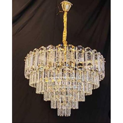 Modern Gold Crystal Ceiling Chandelier – 50 cm Diamete