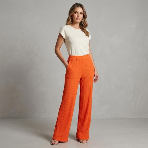 Ladies Flare Pants - Orange