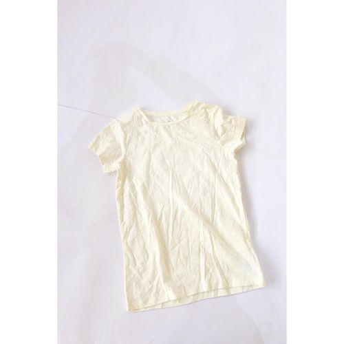 basic cotton short sleeves tshirt for kids-white-9-10y