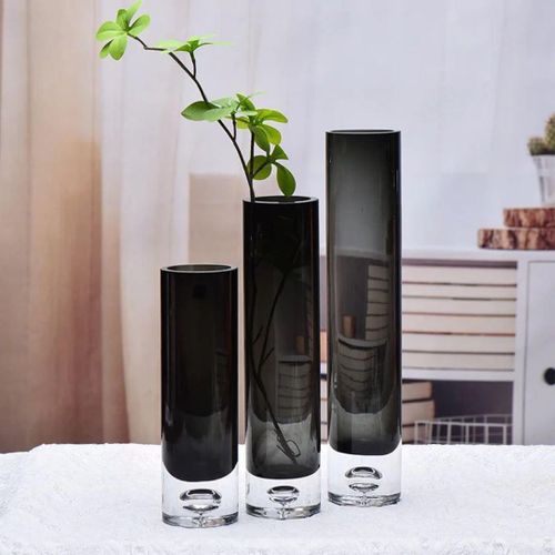 Cylinder Glass Vase, Famé, 3 Sizes 20 x 6 cm, 25 x 6 cm, 30 x 6 cm
