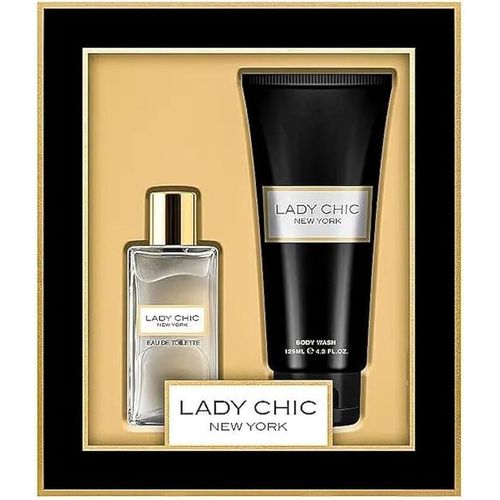 طقم هدايا عطر لوريل ليدي شيك نيويورك