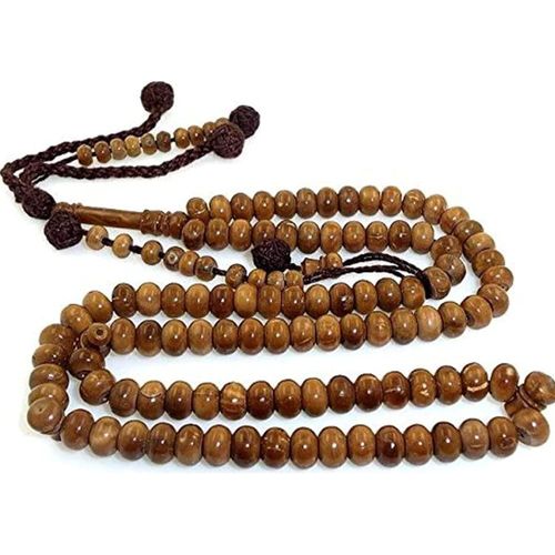 Teak Wood Rosary 99 Multi Color Beads Can Be Used To Put Any Fragrance On It To Keep Smelling Beautiful And Smart
