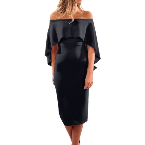 Fg Women's Dress With A Fan Cut From The Chest