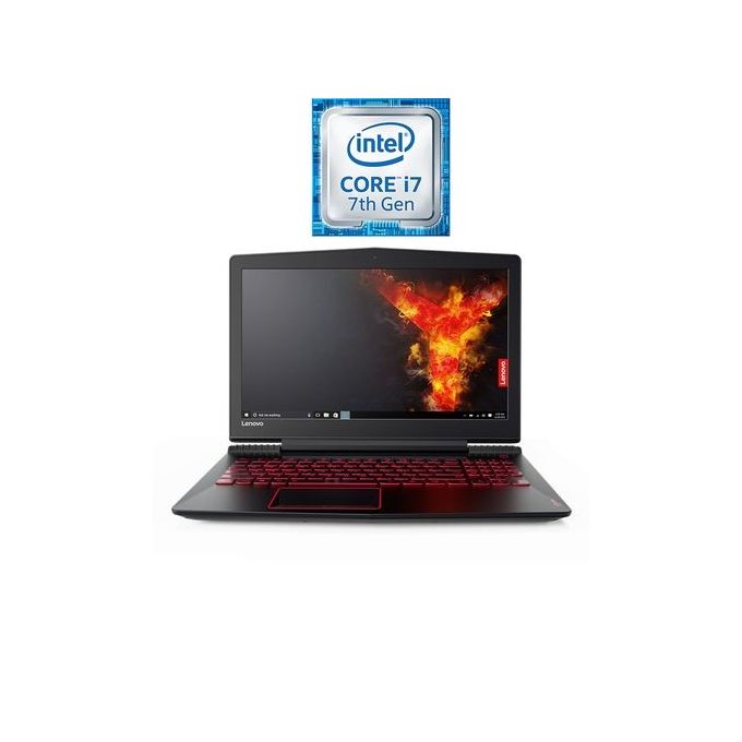 لاب توب Legion Y520-15IKBN للألعاب - معالج انتل كور i7 - 16 جيجابايت رام - 1 تيرابايت هارد ديسك + 256 جيجا بايت SSD - شاشة 15.6 بوصة فائقة الجودة - معالج رسوم 6 جيجابايت -  - أسود