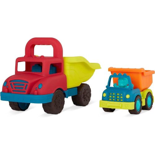 Mini Toy Dump Set 2 Trucks & Intside Driver - BX2238Z