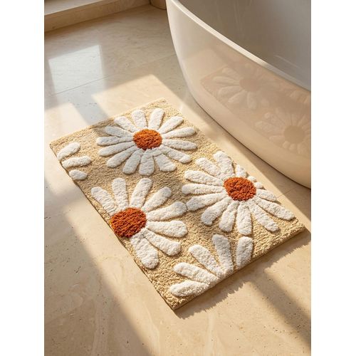 Daisy Patterned Bath Mat 50X80 Cm