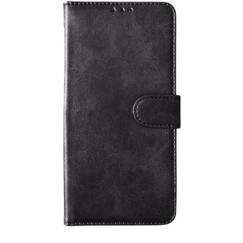 FLIP COVER with Card Slots Compatible with oppo a16-BLACK