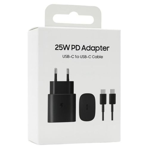 25W Super Fast Charger Compatible with All Samsung Devices – High Quality with Type-C to Type-C Cable