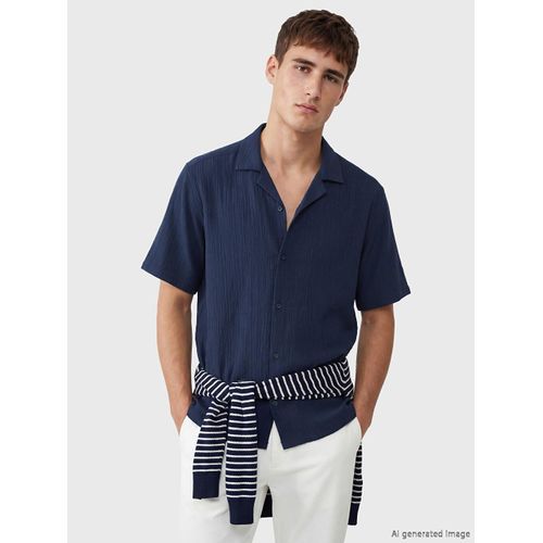 Regular Fit Crinkle Men's Shirt