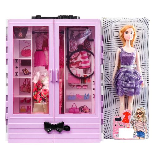 Sandy Fashion Doll with Clothes & Wardrobe - HP-2201A
