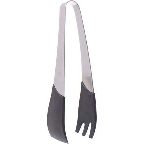 Salad Tongs, Nylon and Stainless Steel, Black