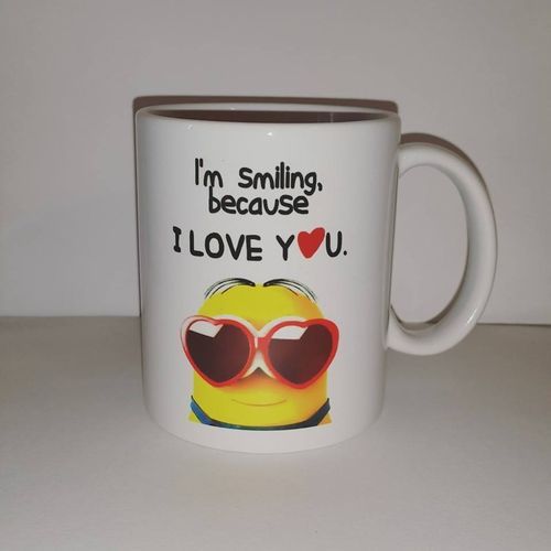 كوب كرتوني - سيراميك - أبيض