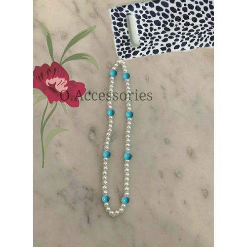 Chain Mobile Phone Strap Of Colored Beads