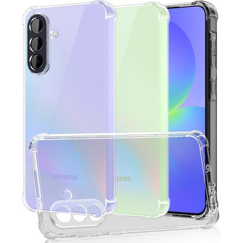 Senordo mobile phone case compatible with Samsung Galaxy A37 5G network, transparent case with drop-resistant corner made of silicone and TPU - Clear