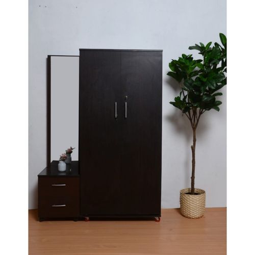 Wardrobe + Mirror Unit - Brown