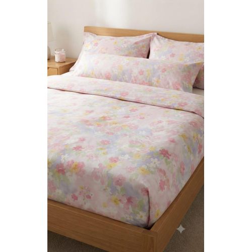 Large fitted cotton bed sheet - 4 pieces