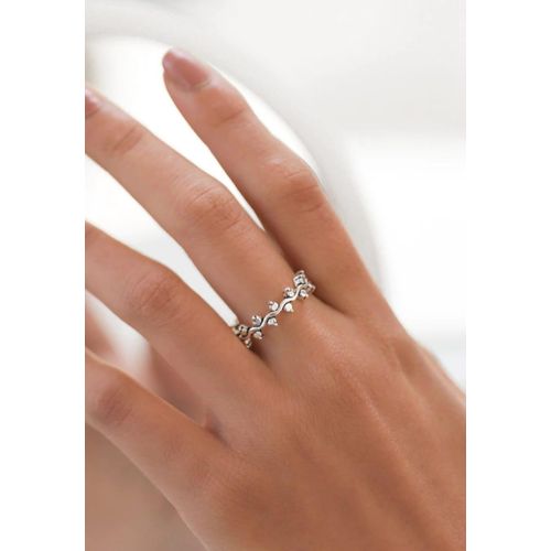 925 Sterling Silver Vine Leaf Band Ring for Women – Delicate Nature Inspired Stackable Botanical Ring, Minimalist Everyday Jewelry Gift for Her