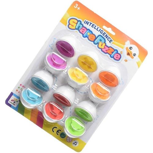 Educational Egg Puzzle Toy - Colorful Matching Egg Set for Toddlers