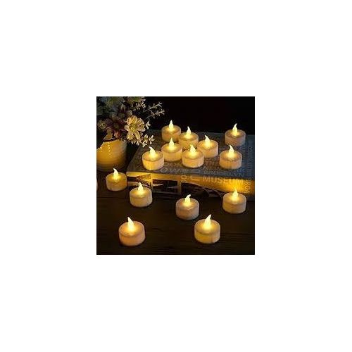 Decorative flameless electric LED candles with warm light