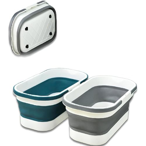 Collapsible Wash Bucket 18L – Multi-Purpose Folding Laundry Tub for Clothes, Baby Bath, Household Cleaning & Camping – Portable Plastic and Silicone Basket, Space-Saving